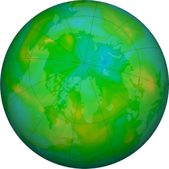Arctic ozone map for 17 July 2022